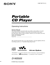 Sony D-NS505 User manual