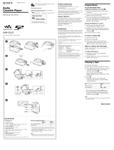 Sony S2 User manual