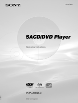 Sony SACD DVP-S9000ES User manual