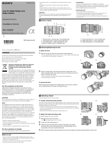 Sony SAL-70200G Operating instructions