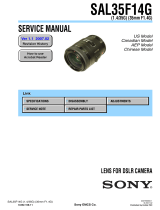 Sony SAL35F14G User manual