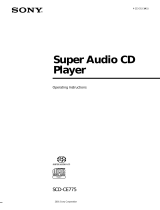 Sony SCD-CE775 User manual