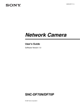 Sony IPELA SNC-DF70P User manual