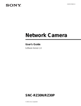 Sony SNC-RZ30N User manual