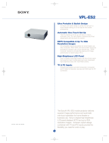 Sony VPL-ES2 User manual