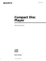 Sony CDPCX455 User manual