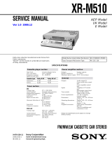 Sony XR-M510 User manual