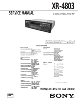 Sony XR-4803 User manual