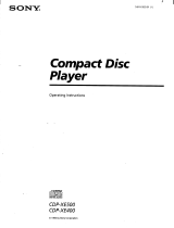 Sony CDP-XE400 User manual