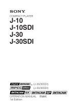 Sony J-30SDI User manual