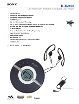 Sony D-EJ100 User manual