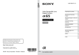 Sony α 65 User manual