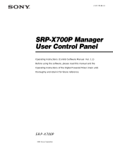 Sony SRP-X700P User manual