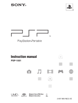 Sony PSP-1001 User manual
