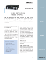 Sony J-H1 User manual