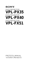 Sony VPL-PX35 User manual