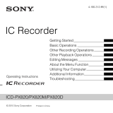 Sony ICD-PX820 User manual