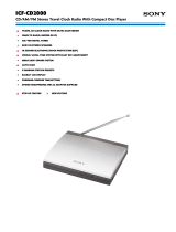 Sony ICF-CD2000 User manual