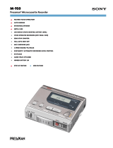 Sony M-950 User manual
