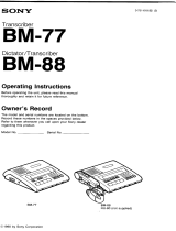 Sony BM-88 User manual