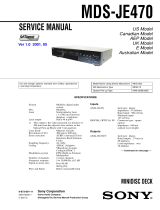 Sony MDS-S50 User manual