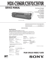 Sony MDX-C5970R User manual