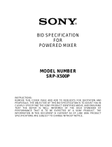 Sony SRP-X500P User manual