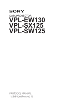 Sony Projector VPL-EW130 User manual
