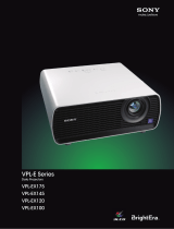 Sony VPL-EX120 User manual