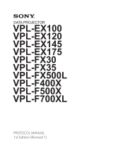 Sony Projector VPL-EX175 User manual