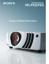 Sony Projector VPL-PX21 User manual