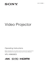 Sony Projector VPL-VW600ES User manual