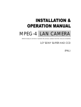 Sony MPEG4 LAN Camera User manual