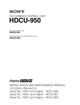 Sony HDCU-950 User manual