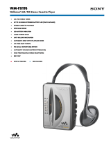 Sony WM-FX195 User manual