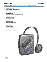 Sony WM-FX281 User manual