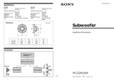 Sony XS-122X User manual