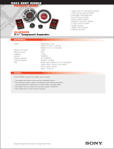 Sony XS-HF500G User manual