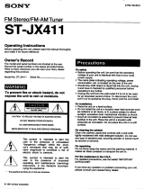 Sony ST-JX411 User manual
