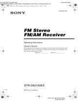 Sony STR-DA2100ES User manual