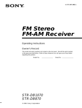 Sony STR-DB1070 User manual