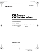 Sony STR-DE197 User manual