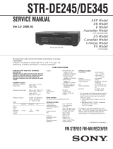 Sony STR-DE245/DE345 User manual