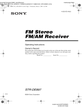 Sony STR-DE897 User manual