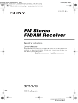 Sony STR-DV10 User manual