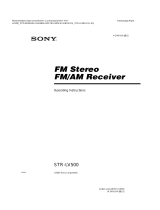Sony STR-LV500 User manual