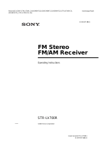 Sony STR-LV700R User manual