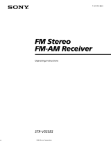 Sony STR-V555ES - Fm Stereo/fm-am Receiver User manual