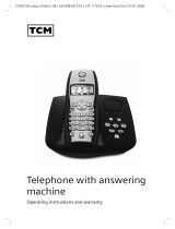 TCM Telephone with Answering Machine User manual
