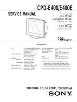 Sony CPD-E400E User manual